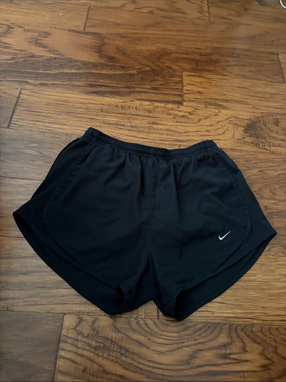 Nike Women's Black Athletic Shorts with Swoosh